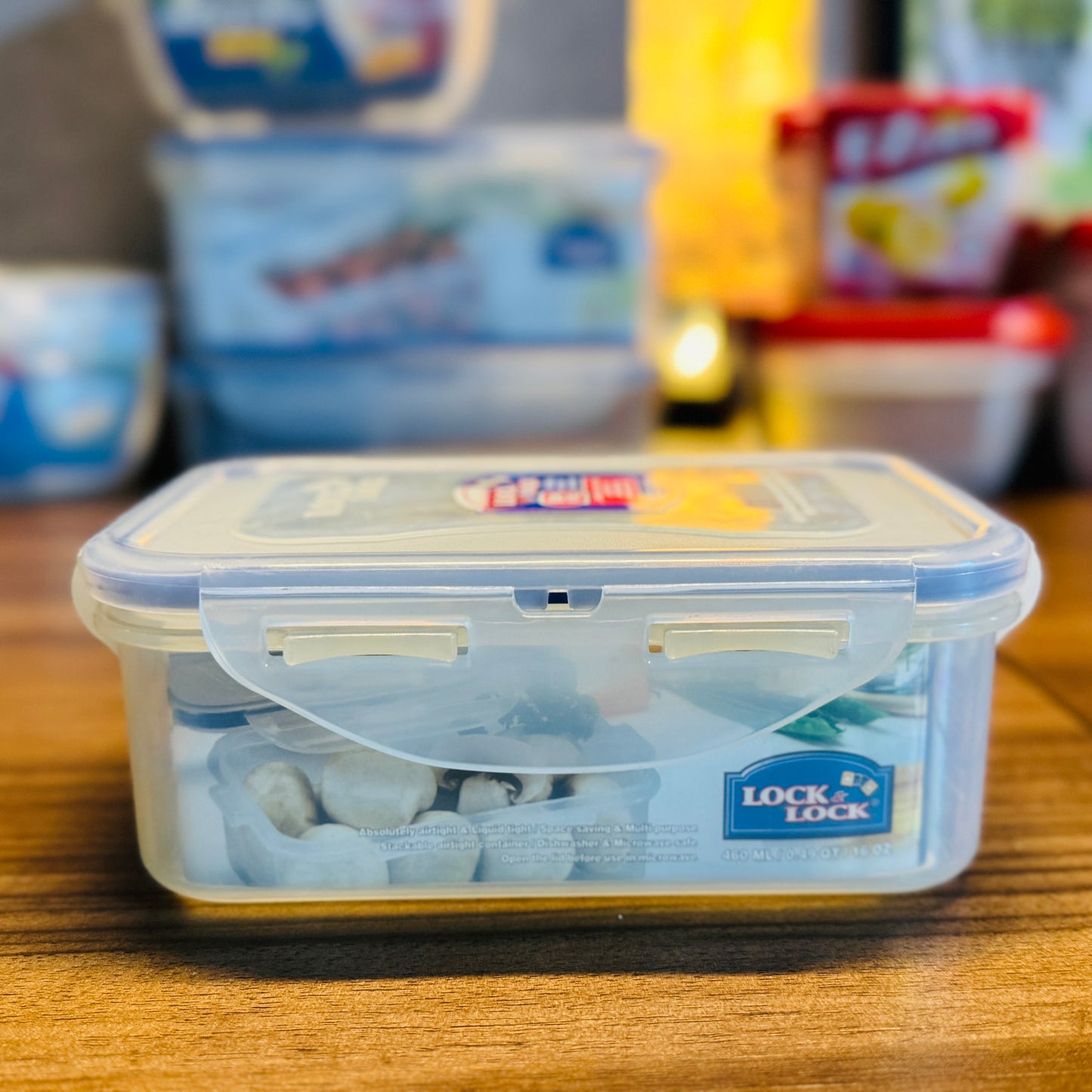 Rectanguler Short Food Container 460Ml