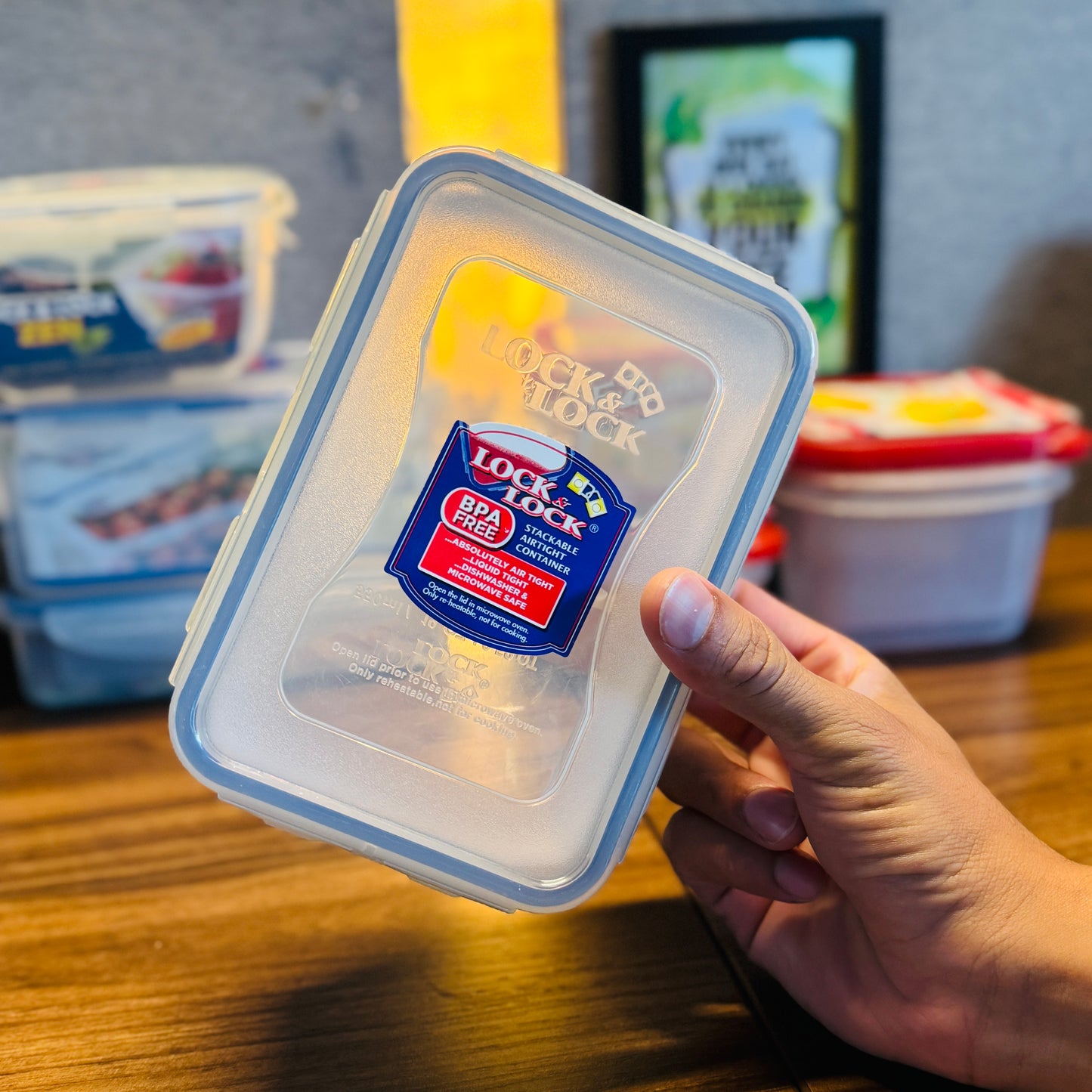 Rectangular Short Food Container 550Ml