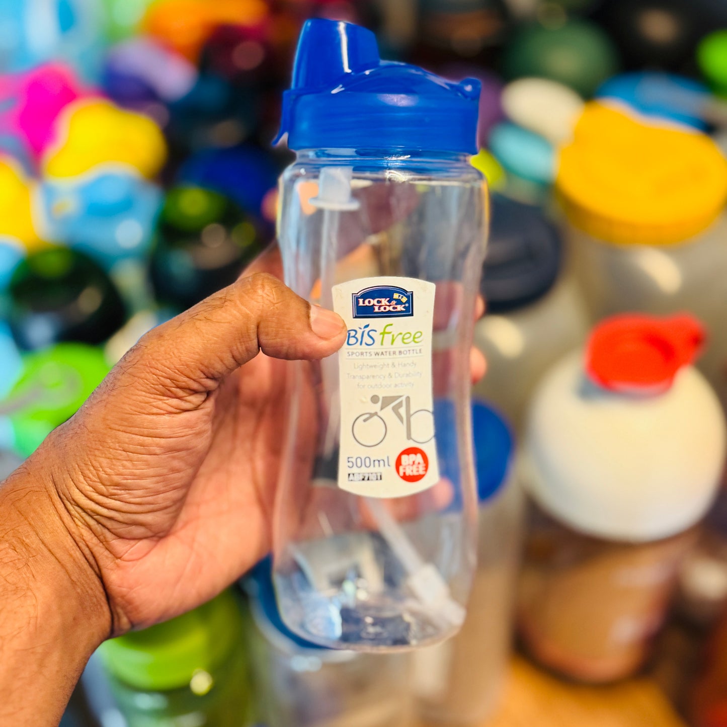 Bisfree Sports Water Bottle 500Ml With Straw