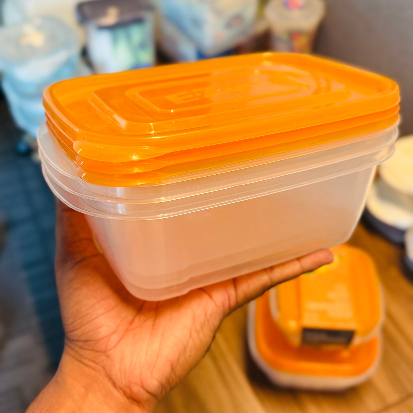 NEW EZ LOCK RECT. CONTAINER 3P SET
