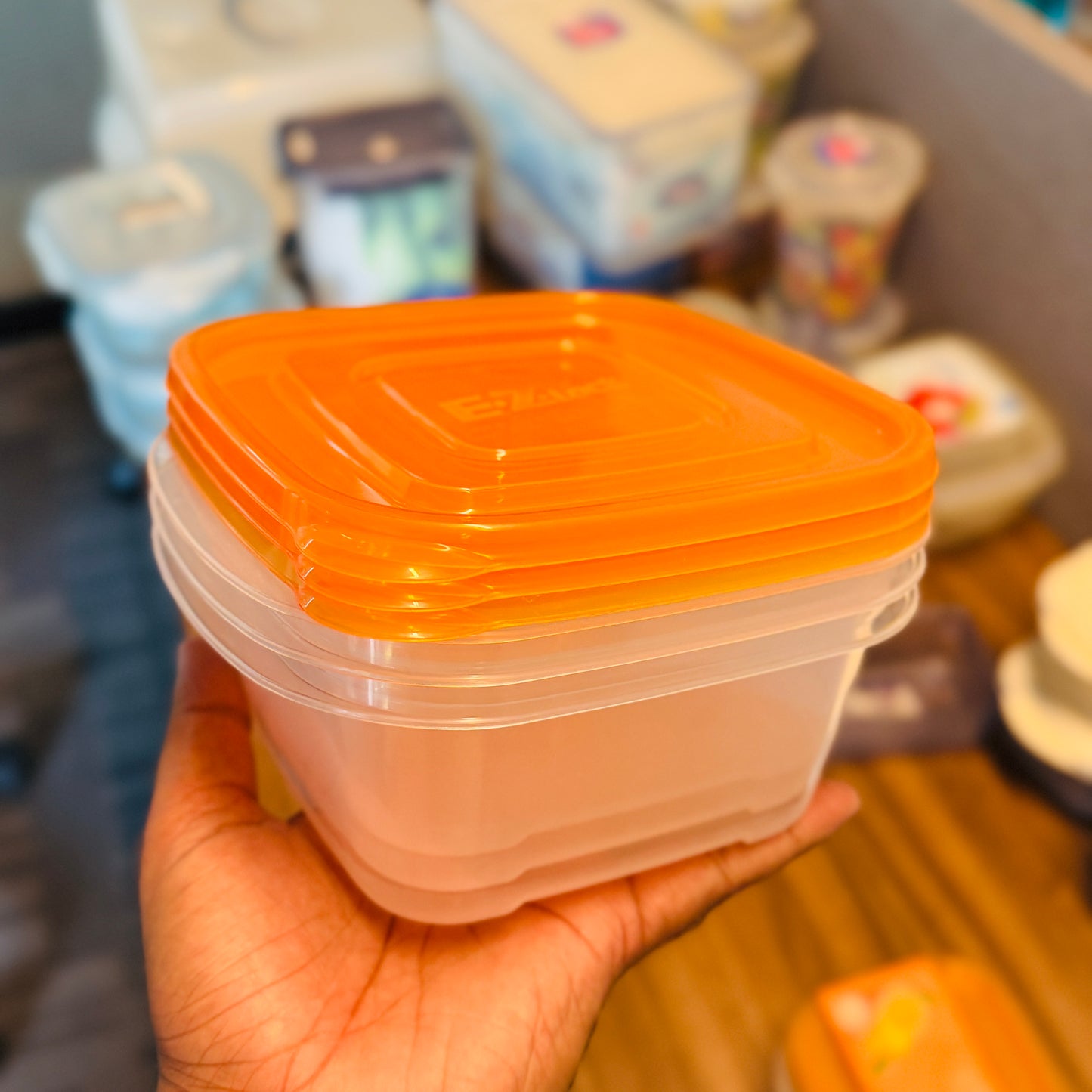 NEW EZ LOCK RECT. CONTAINER 3P SET