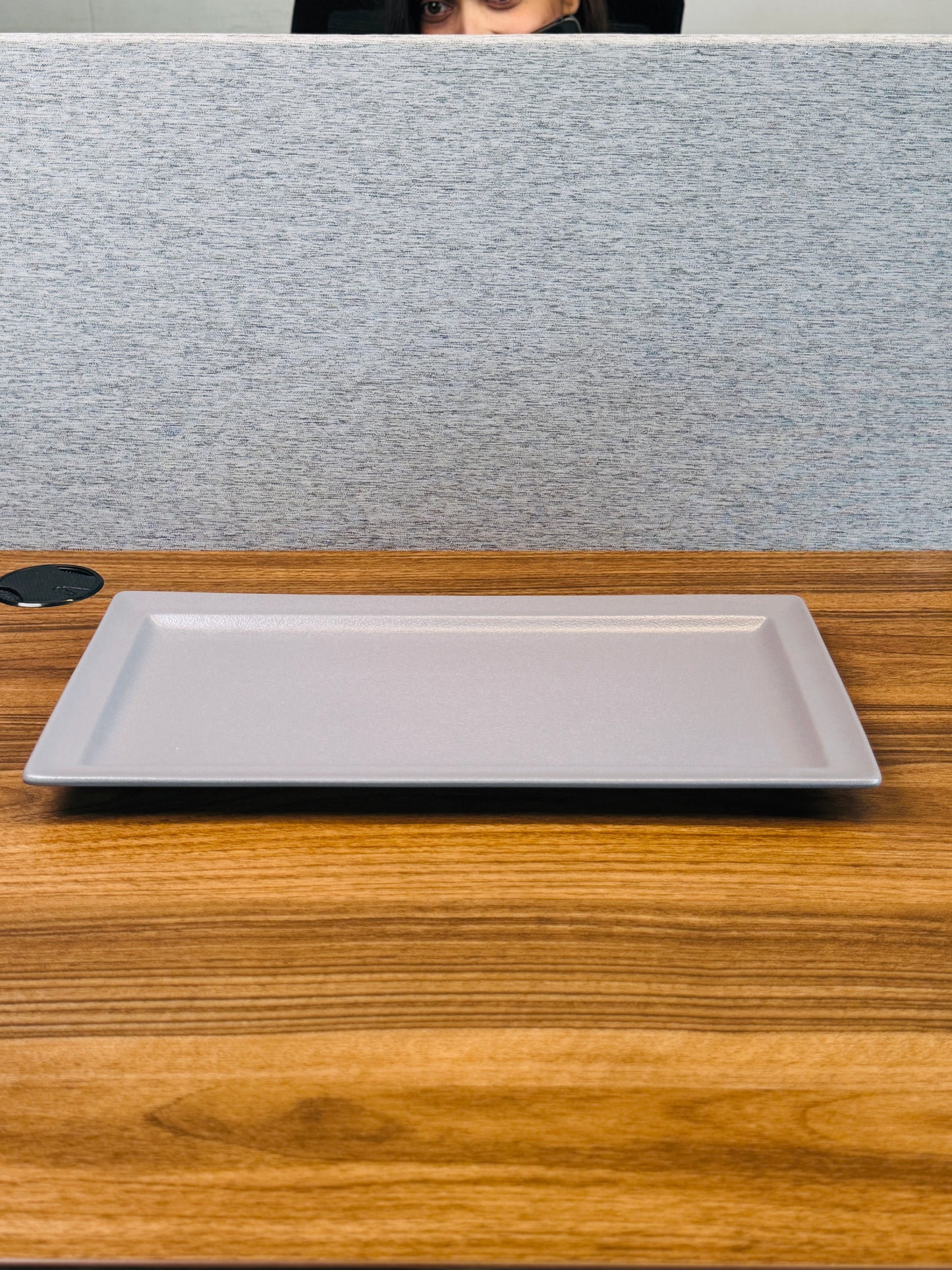 Neofusion Gray Flat Rect. 38 X 21 Cm