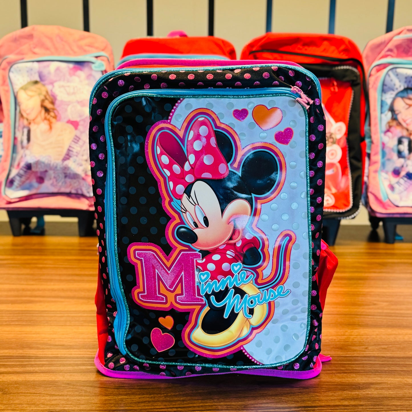 17.5" Backpack Reflective Strip, 2 Compartments, 1 Front & 2Sides Pockets