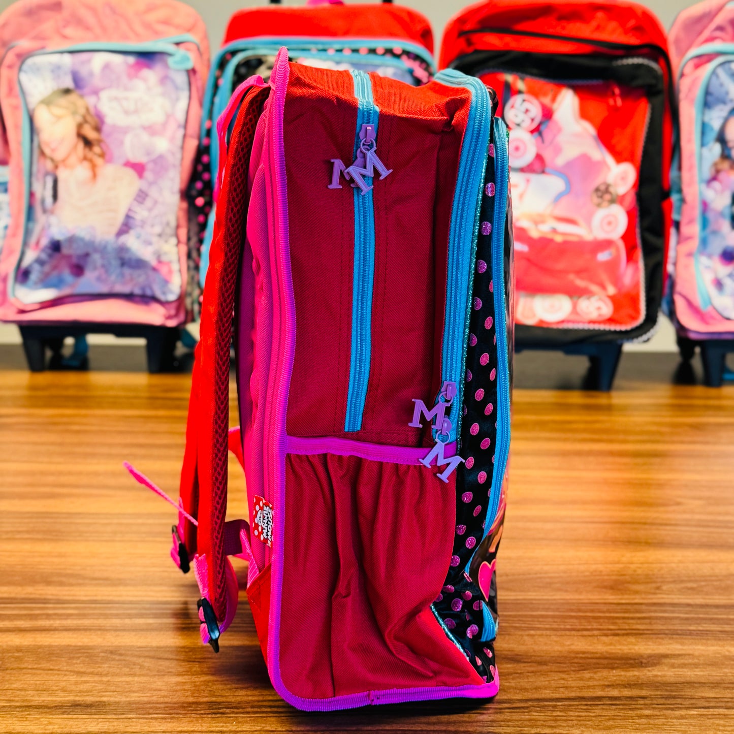 17.5" Backpack Reflective Strip, 2 Compartments, 1 Front & 2Sides Pockets