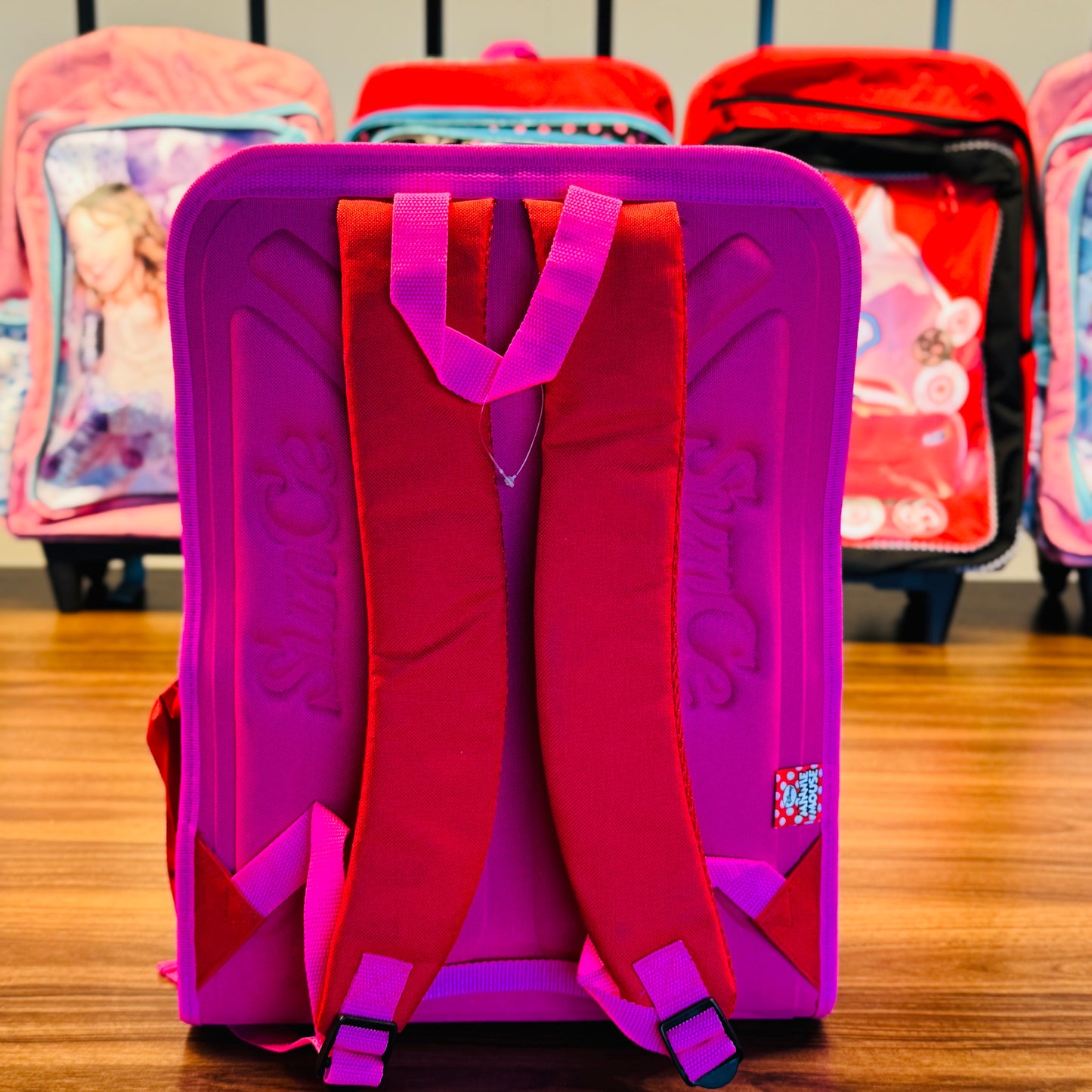 17.5" Backpack Reflective Strip, 2 Compartments, 1 Front & 2Sides Pockets