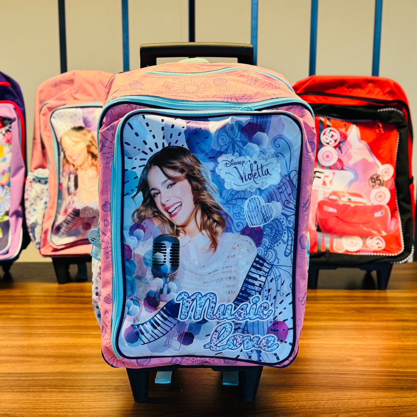 18" Large Roller Backpack, Reflective Strip, 2Compartments, 1Front & 2Sides Pockets (VML)