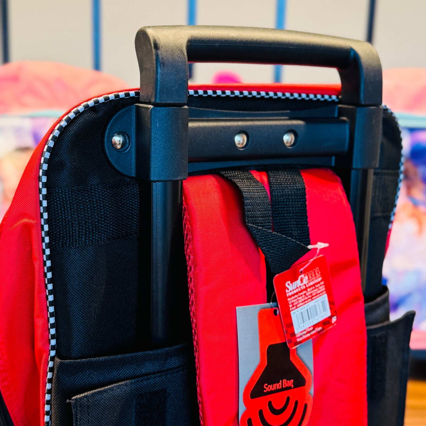 18" Large Roller Backpack, Reflective Strip, 2Compartments, 1Front & 2Sides Pockets (CFR)