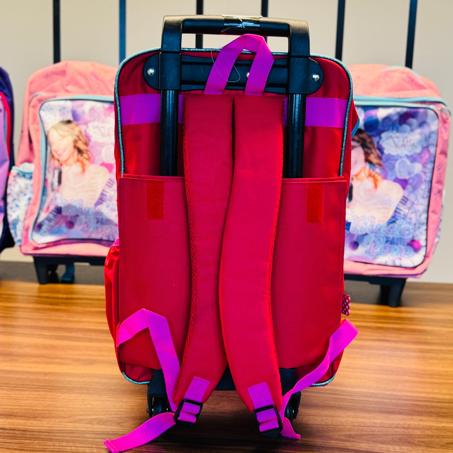 18" Large Roller Backpack, Reflective Strip, 2Compartments, 1Front & 2Sides Pockets (MOU)