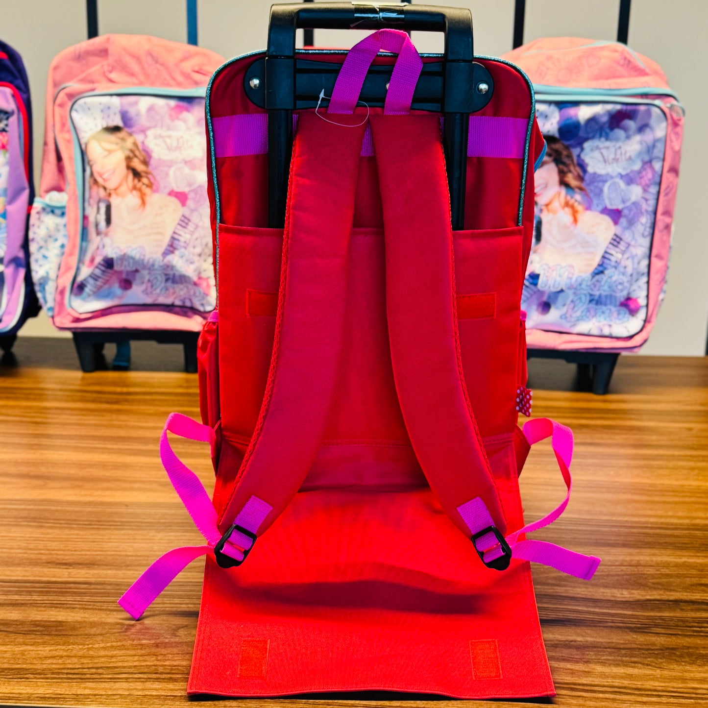 18" Large Roller Backpack, Reflective Strip, 2Compartments, 1Front & 2Sides Pockets (MOU)