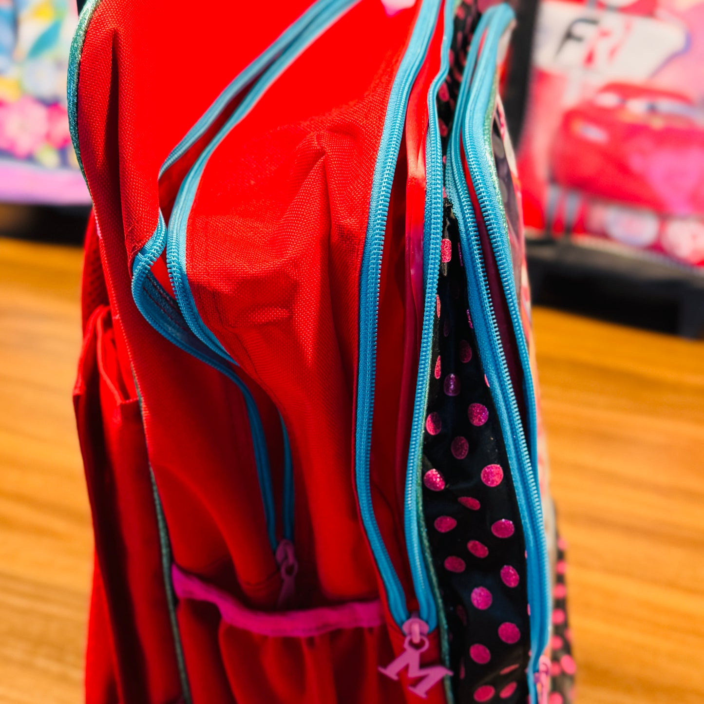 18" Large Roller Backpack, Reflective Strip, 2Compartments, 1Front & 2Sides Pockets (MOU)