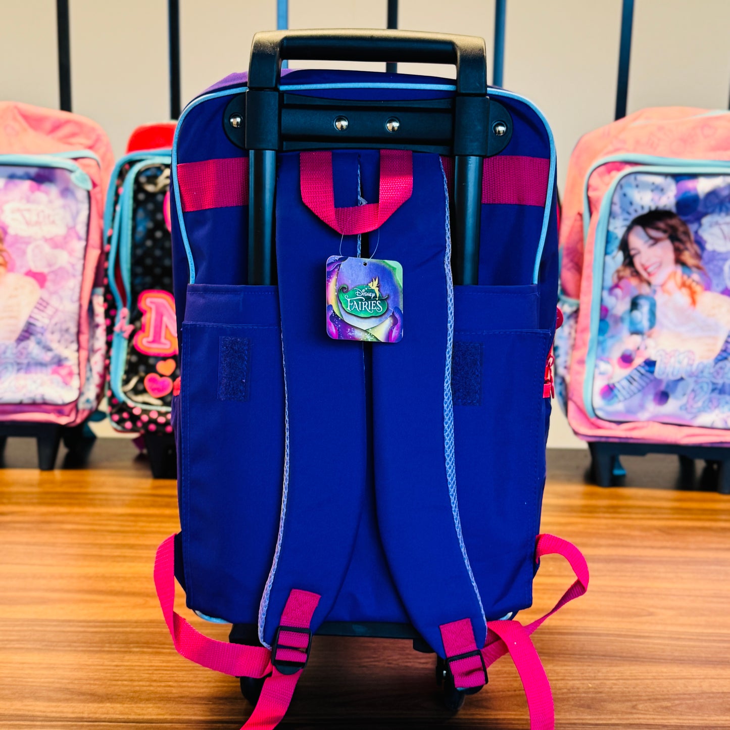 18" Large Roller Backpack, Reflective Strip, 2Compartments, 1Front & 2Sides Pockets (FPS)