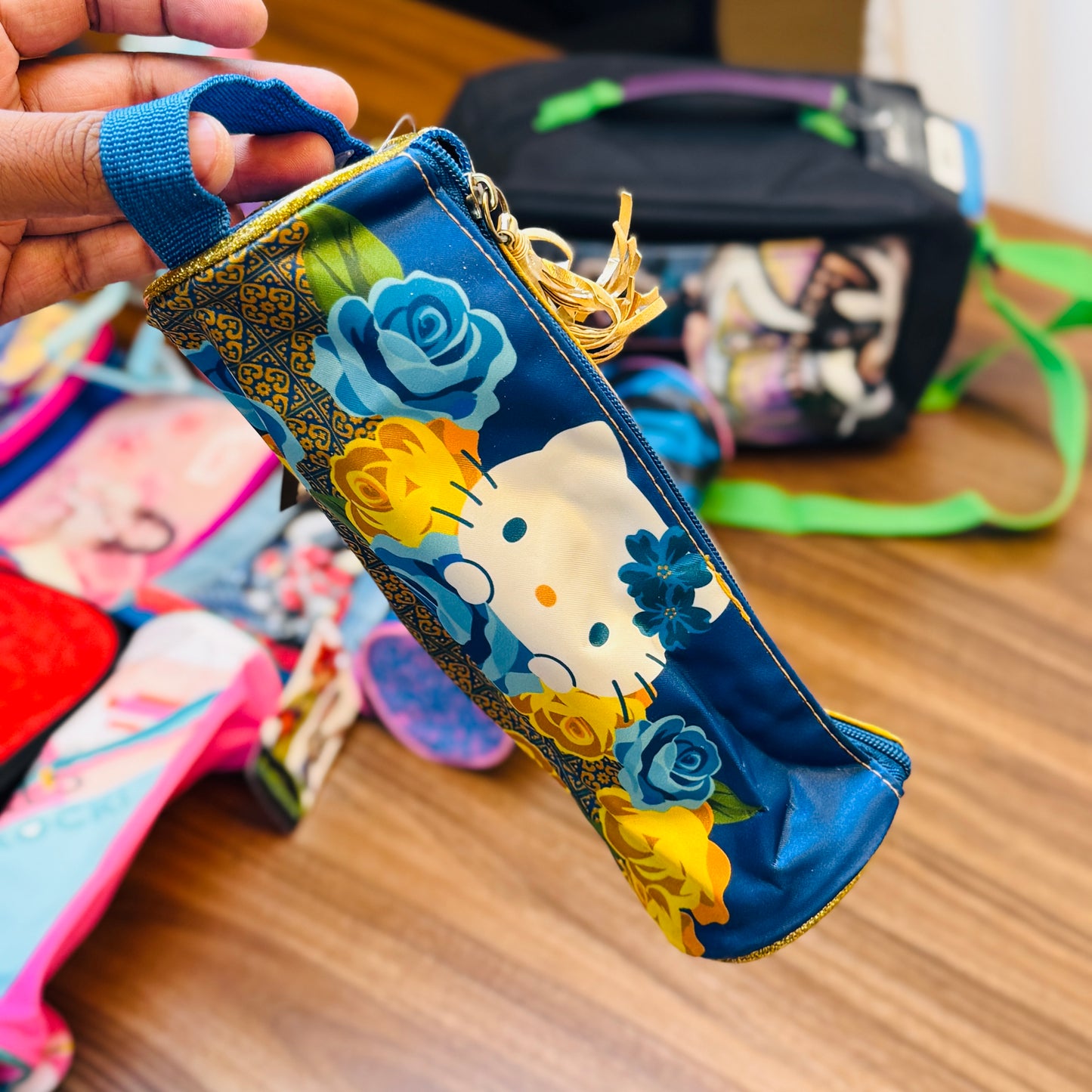 Round Pencil Case W/ Strap (HKH)