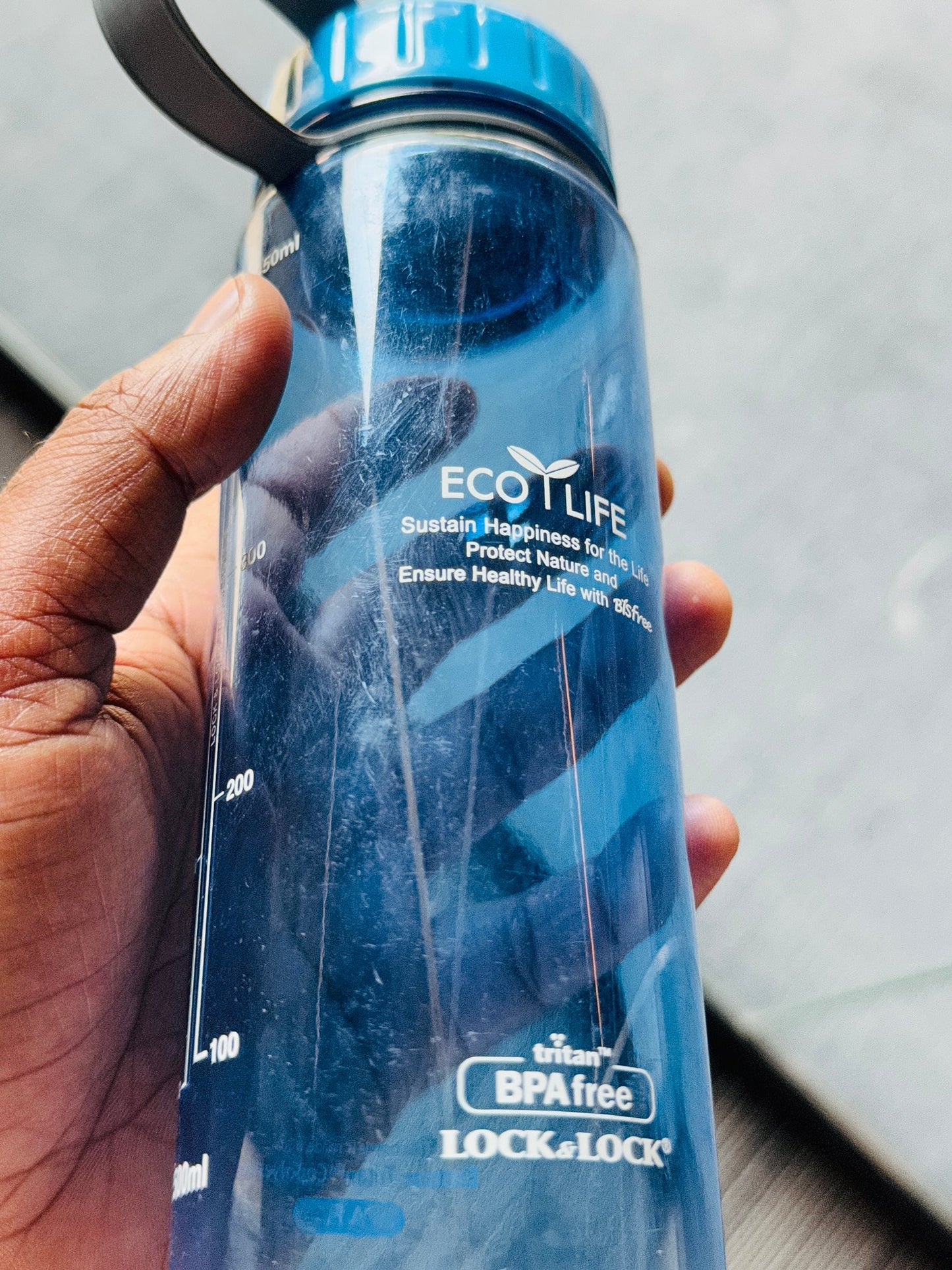 Bisfree Eco Slim Water Bottle Tritan 500Ml Blue