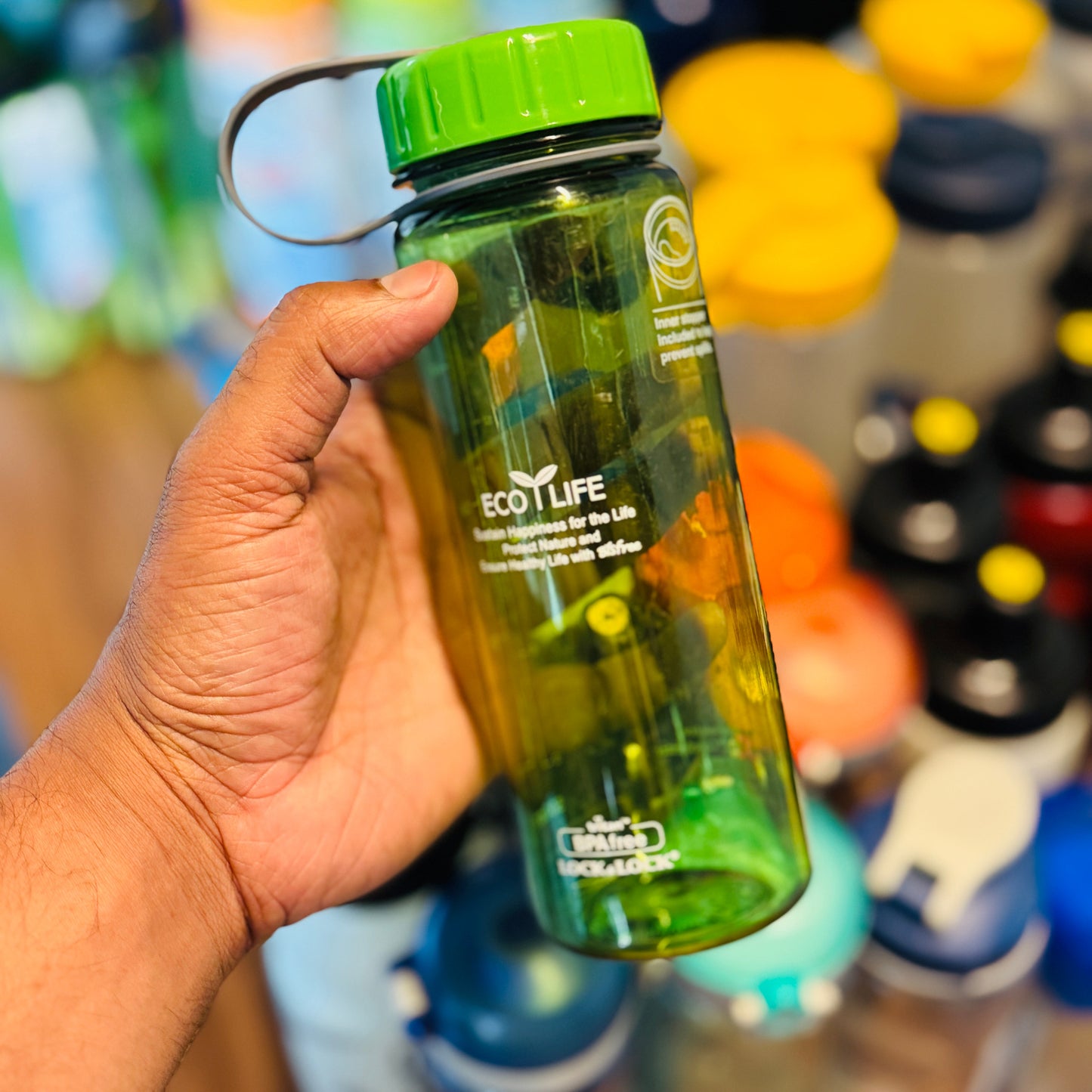 Bisfree Eco Slim Water Bottle Tritan 500Ml Green