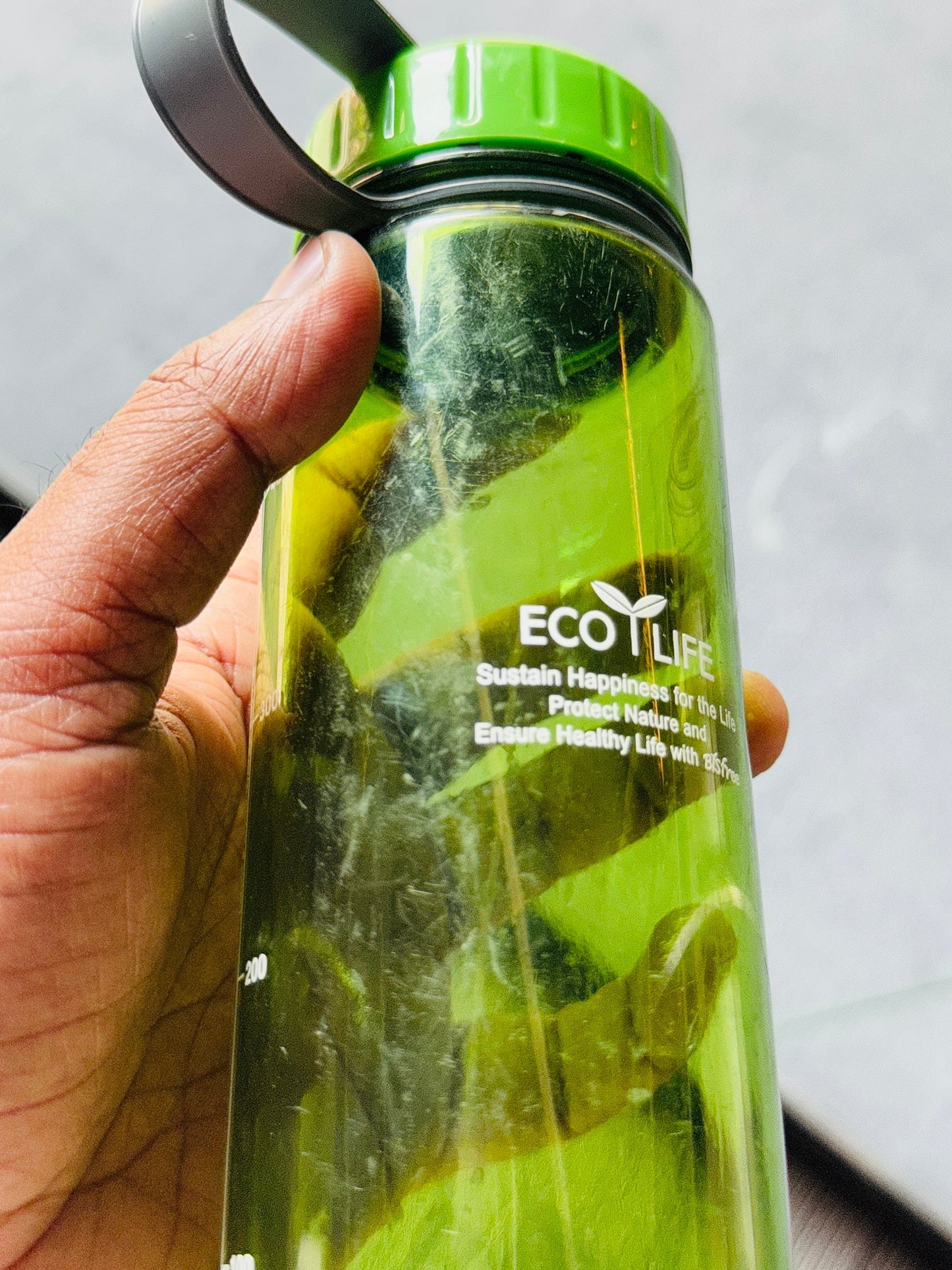 Bisfree Eco Slim Water Bottle Tritan 500Ml Green