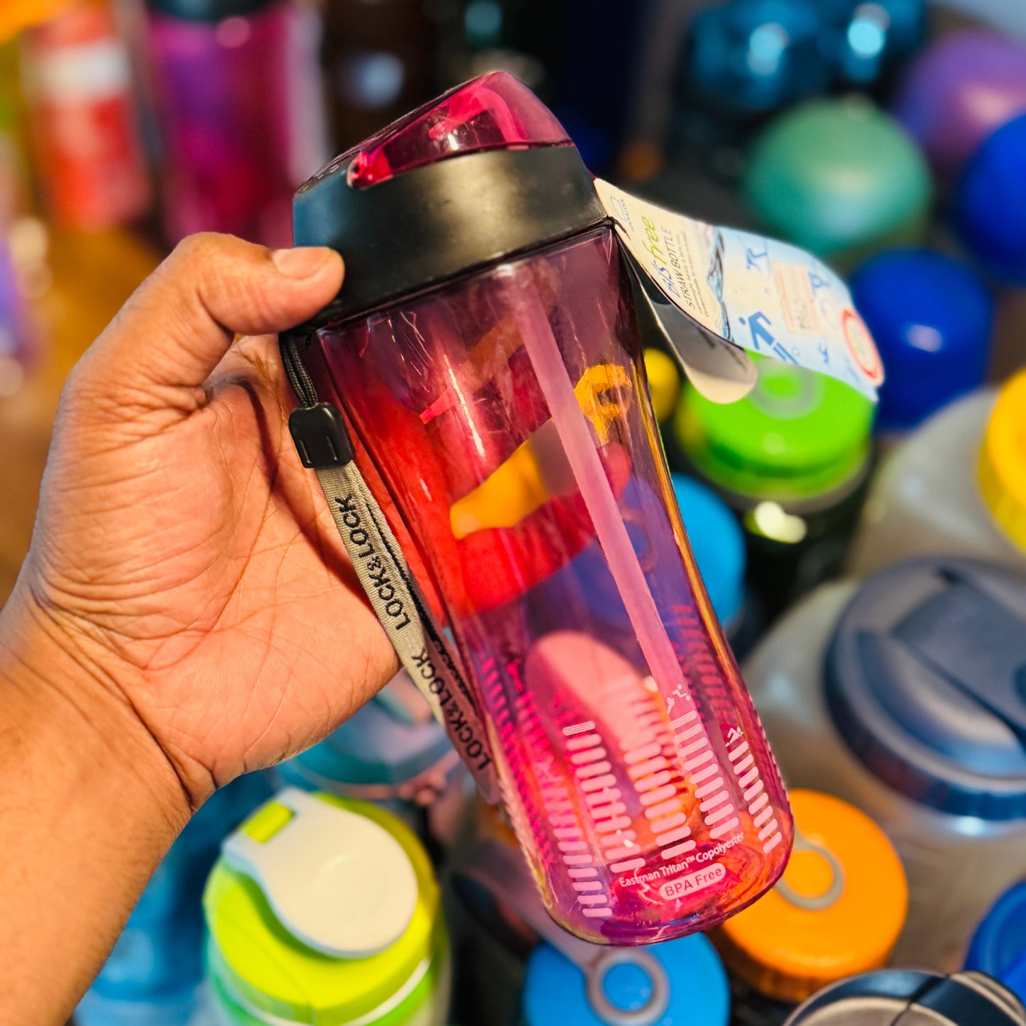 Bisfree Sports Bottle 550Ml Blue/Green/Pink