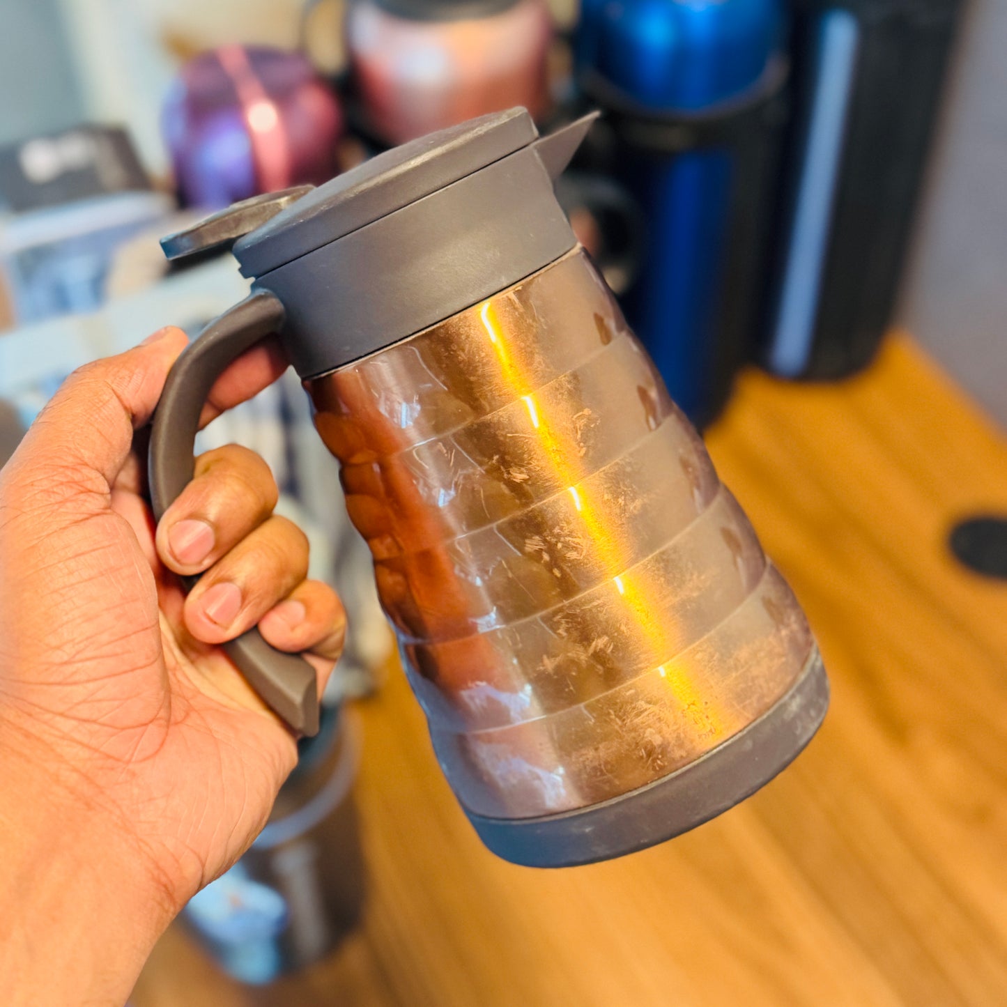 Tower Vacuum Coffee Pot 600ml Brown