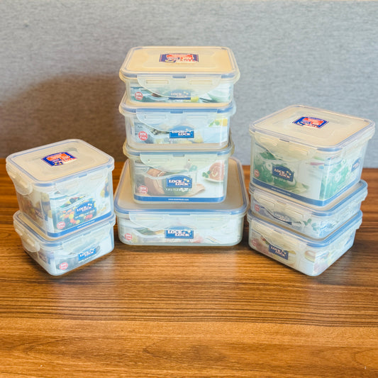 Square Tall Food Container (9 Sizes)