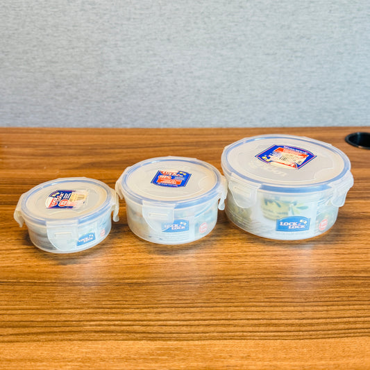 ROUND SHORT FOOD CONTAINER (3-Sizes)