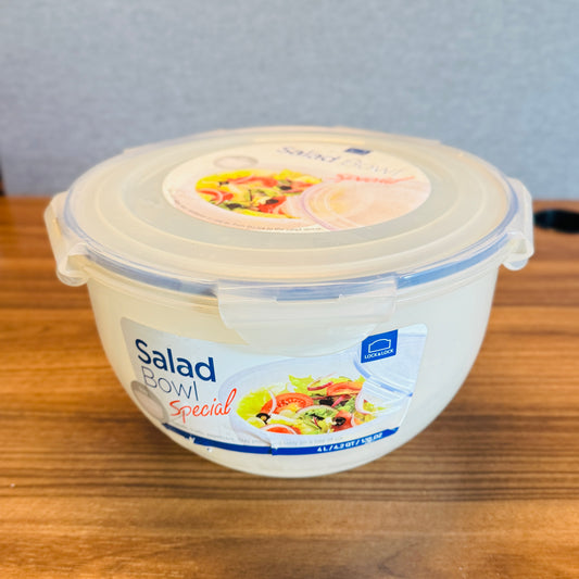 Round Salad Bowl 4.0L W/Cool Pack,Tray&Handle