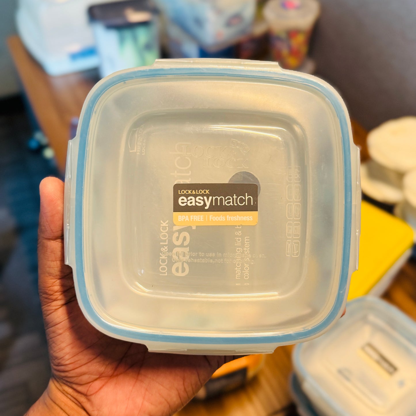 EASY MATCH SQUARE BOWL FOOD CONTAINER 950ML