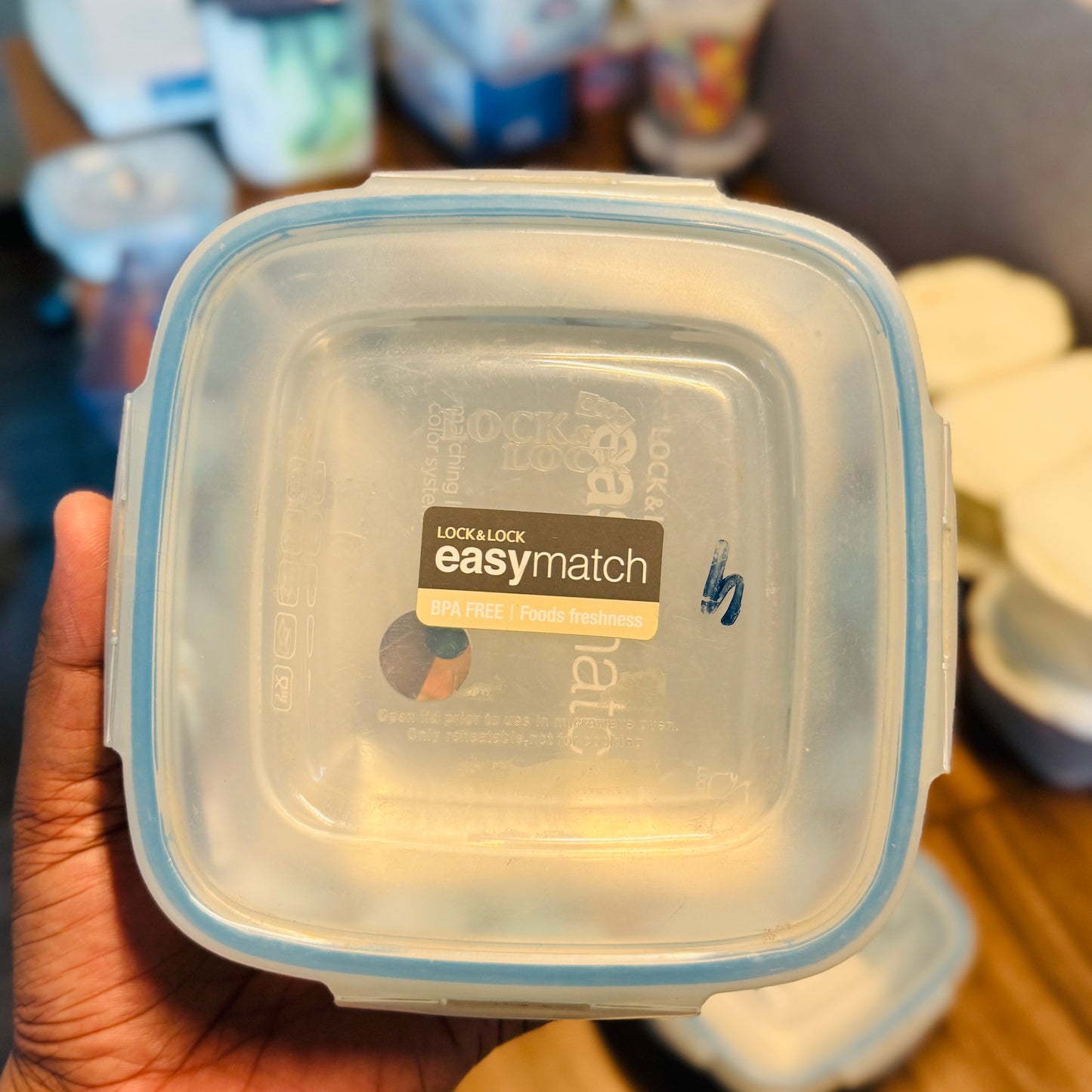EASY MATCH SQUARE BOWL FOOD CONTAINER 950ML