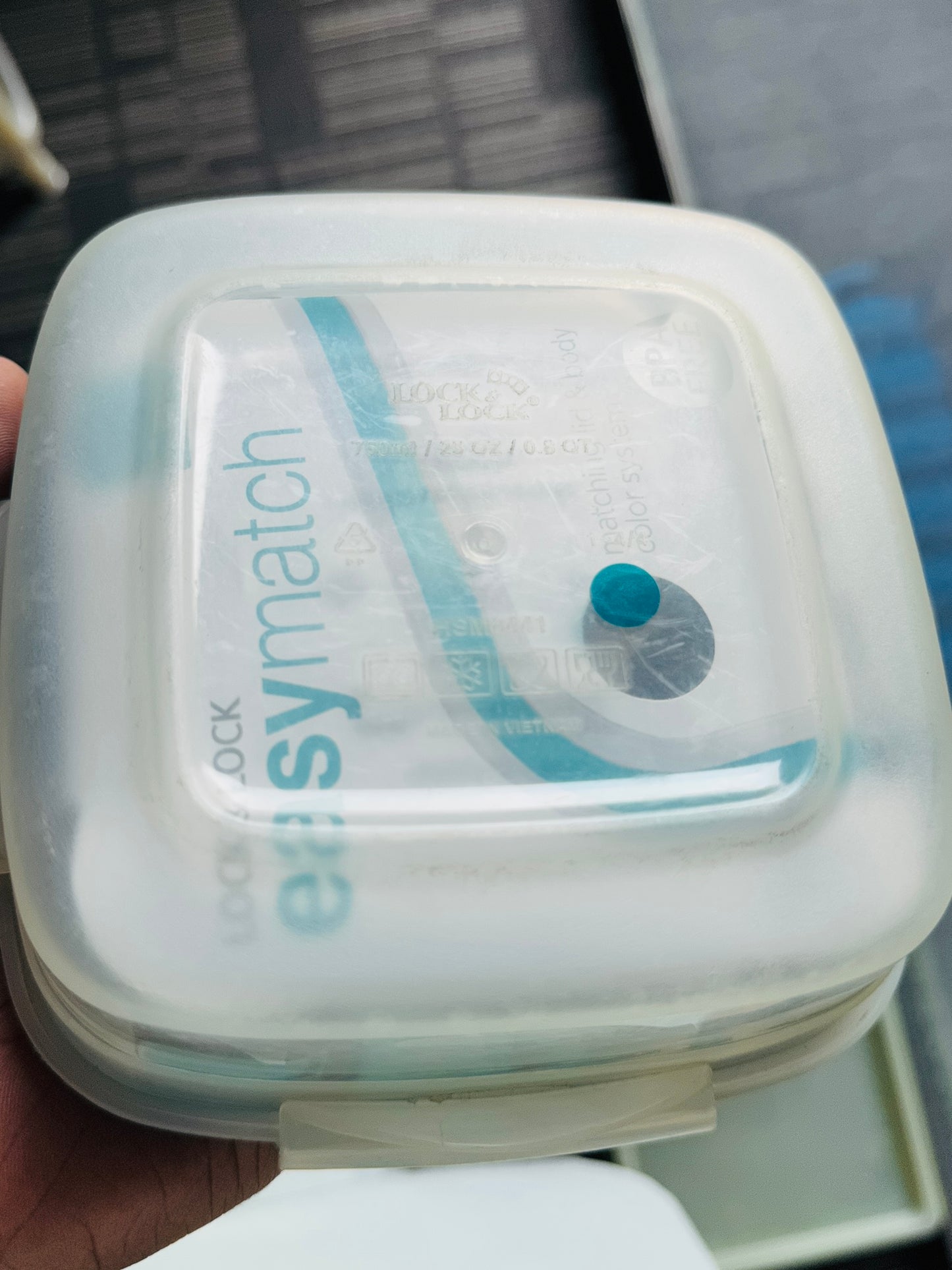 EASY MATCH SQUARE BOWL FOOD CONTAINER 950ML