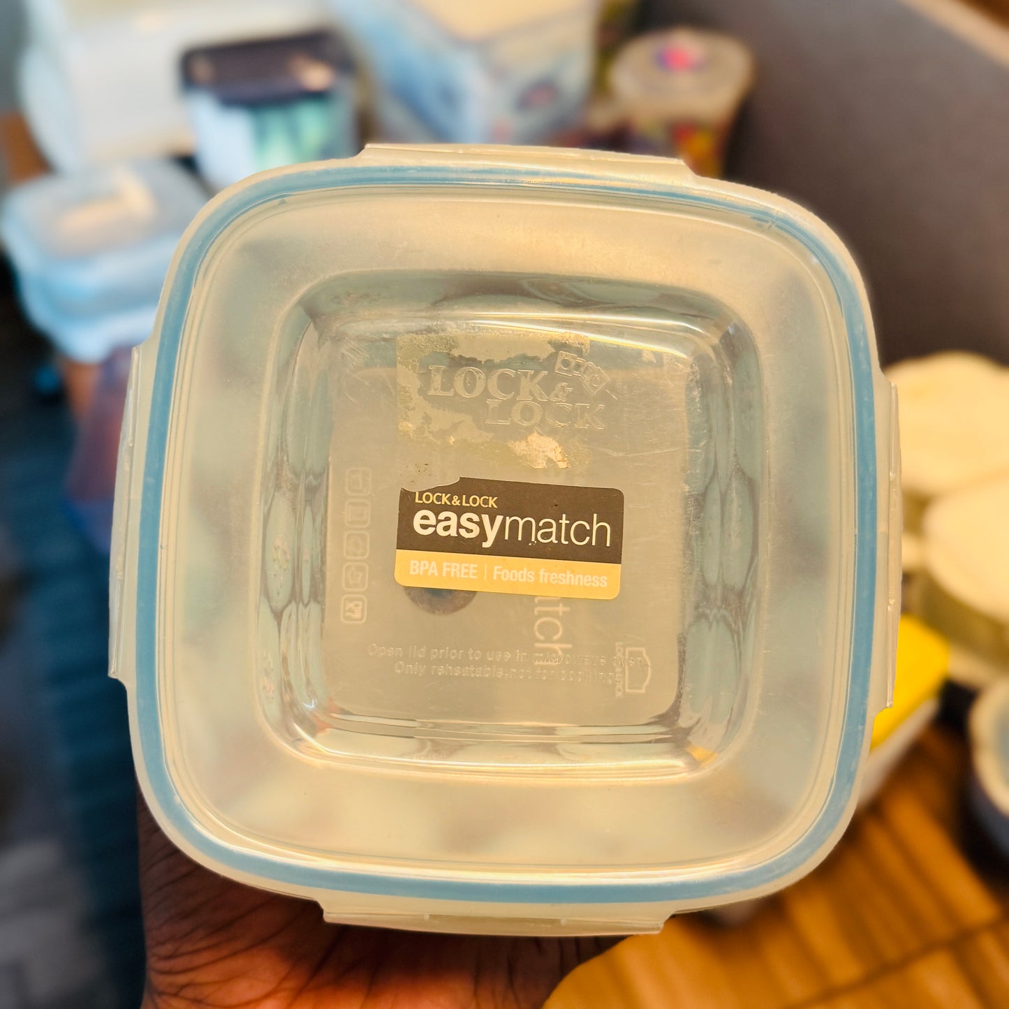 EASY MATCH SQUARE BOWL FOOD CONTAINER 950ML