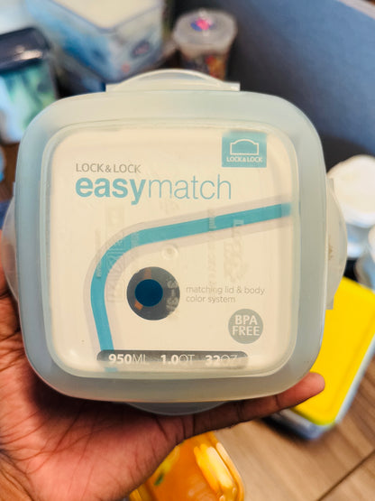 EASY MATCH SQUARE BOWL FOOD CONTAINER 950ML