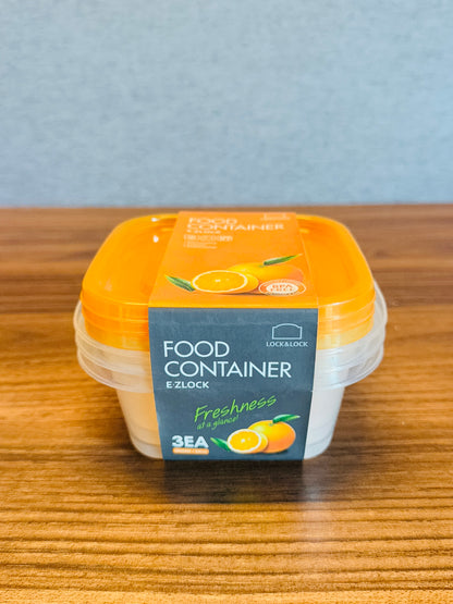 NEW EZ LOCK RECT. CONTAINER 3P SET