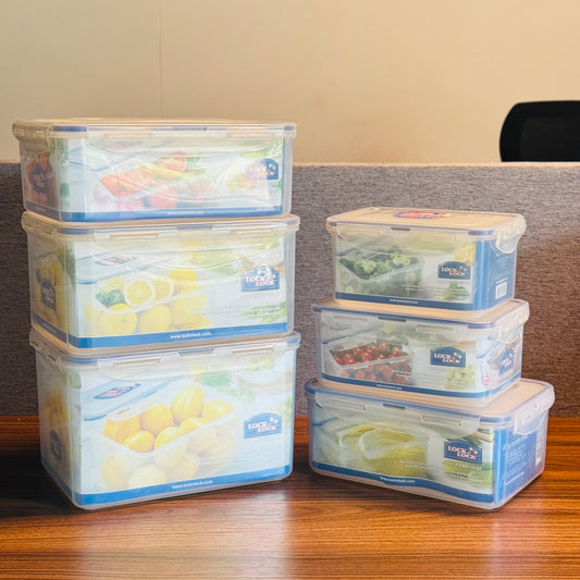 RECTANGULAR SHORT FOOD CONTAINER (6-Sizes)