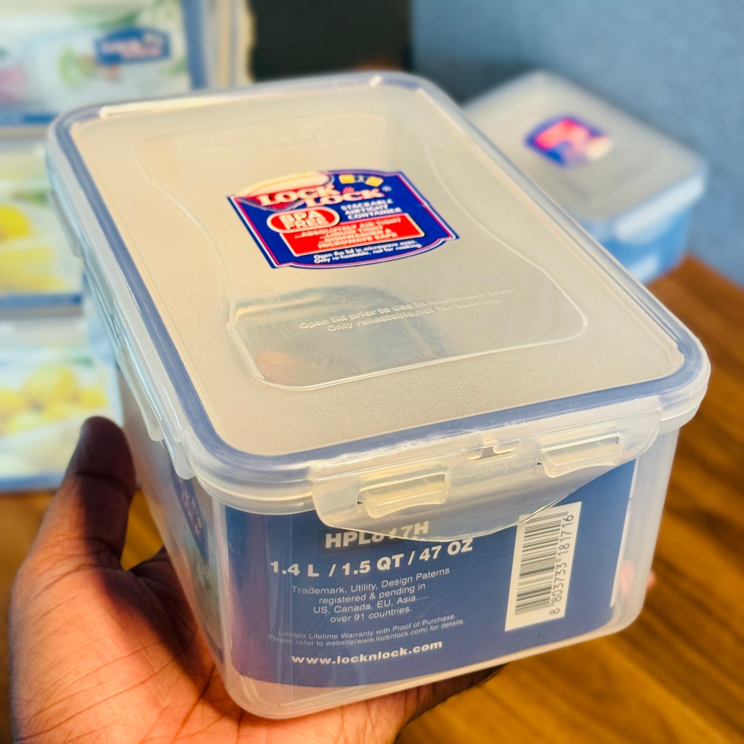 RECTANGULAR SHORT FOOD CONTAINER (6-Sizes)