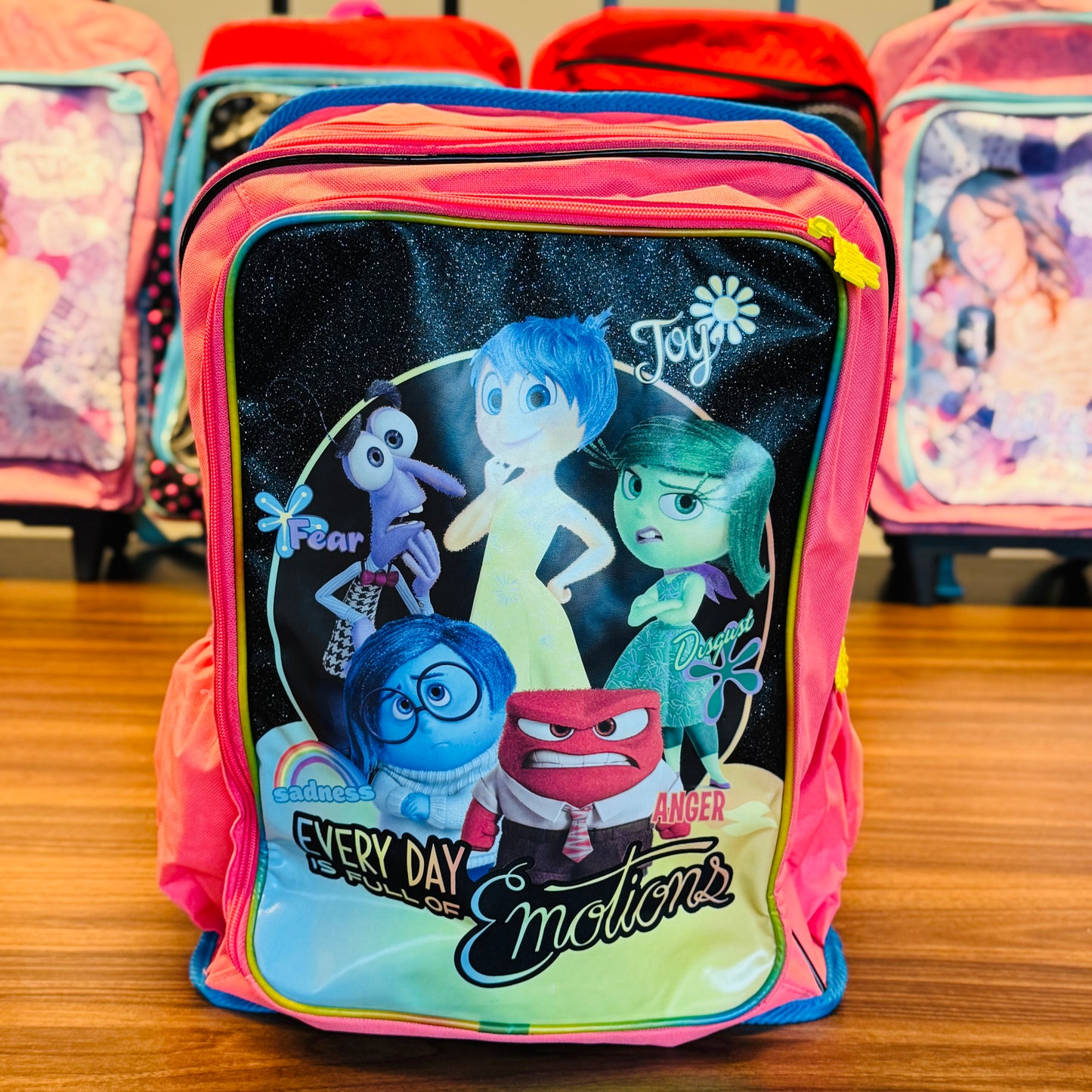 17.5" Backpack Reflective Strip, 2Compartments, 1Front & 2Sides Pockets (ISO)