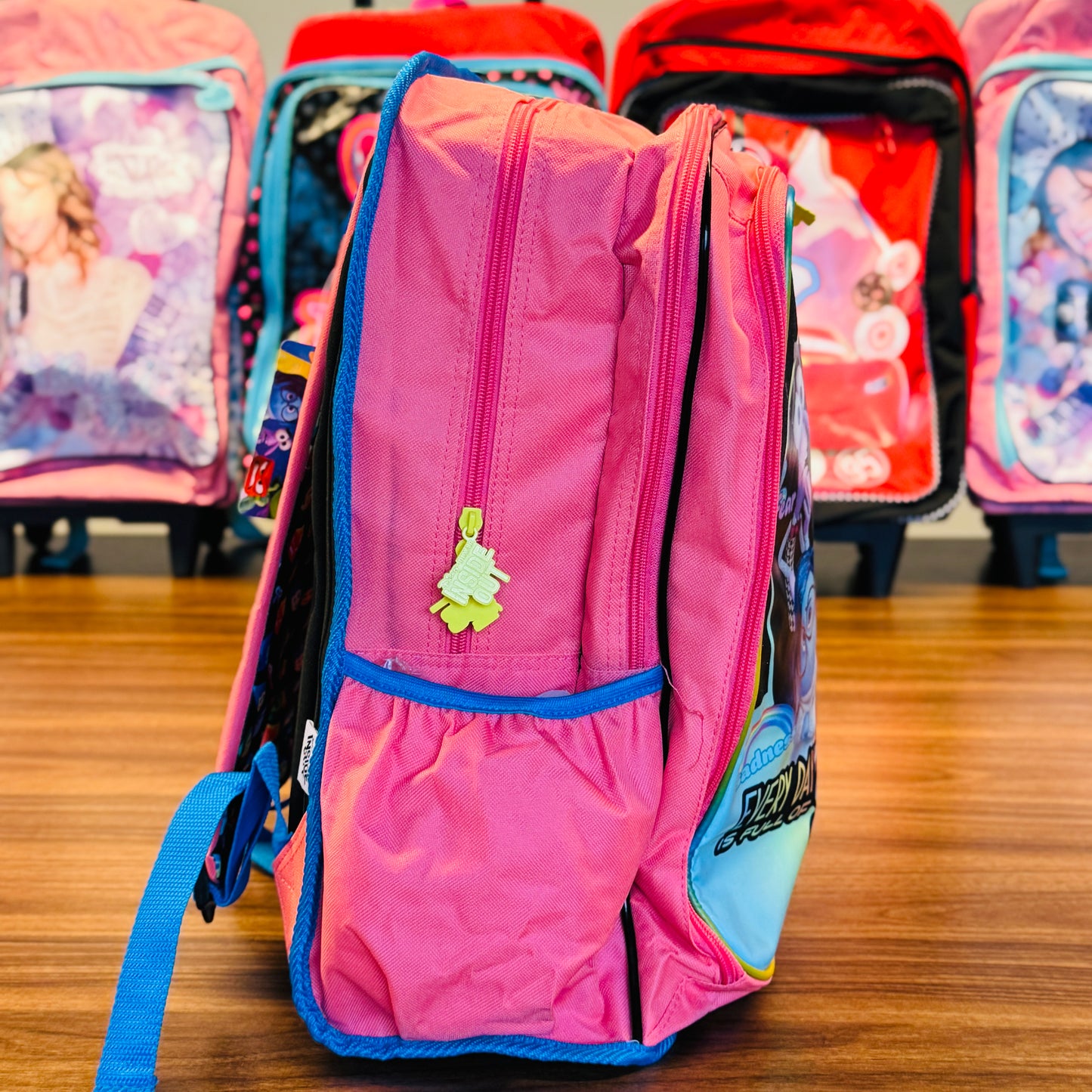 17.5" Backpack Reflective Strip, 2Compartments, 1Front & 2Sides Pockets (ISO)