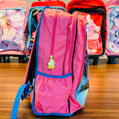 17.5" Backpack Reflective Strip, 2Compartments, 1Front & 2Sides Pockets (ISO)