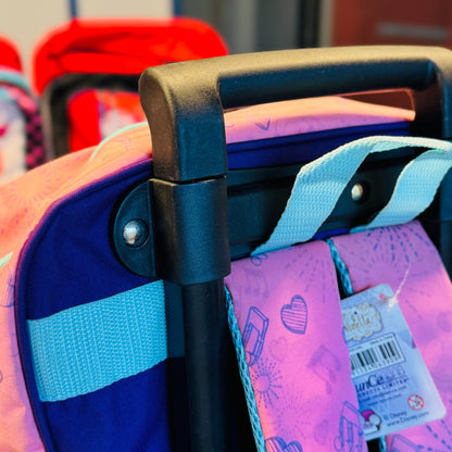 18" Large  Roller Backpack, Reflective Strip, 2Compartments, 1Front & 2Sides Pockets (VML)