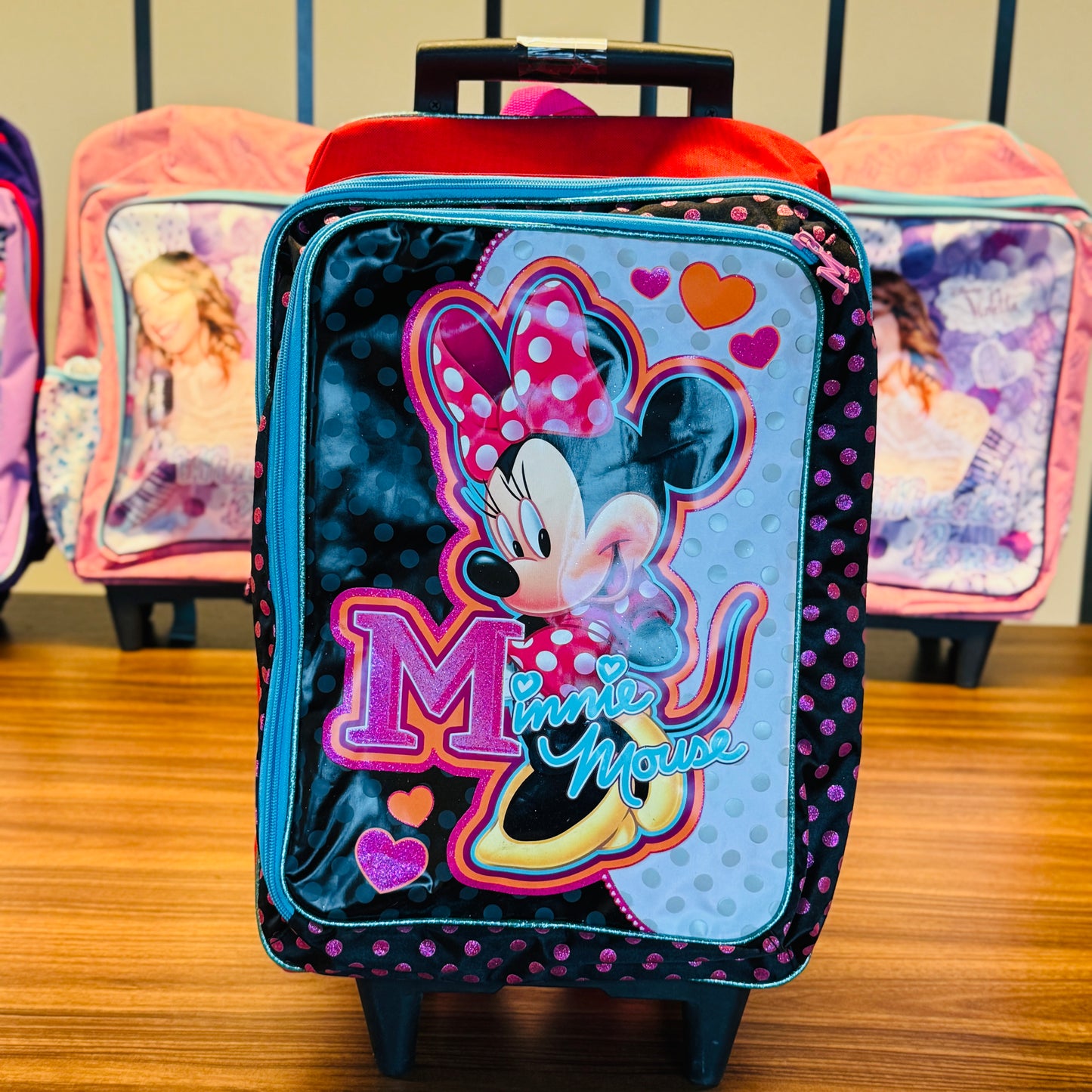 18" Large  Roller Backpack, Reflective Strip, 2Compartments, 1Front & 2Sides Pockets (MOU)