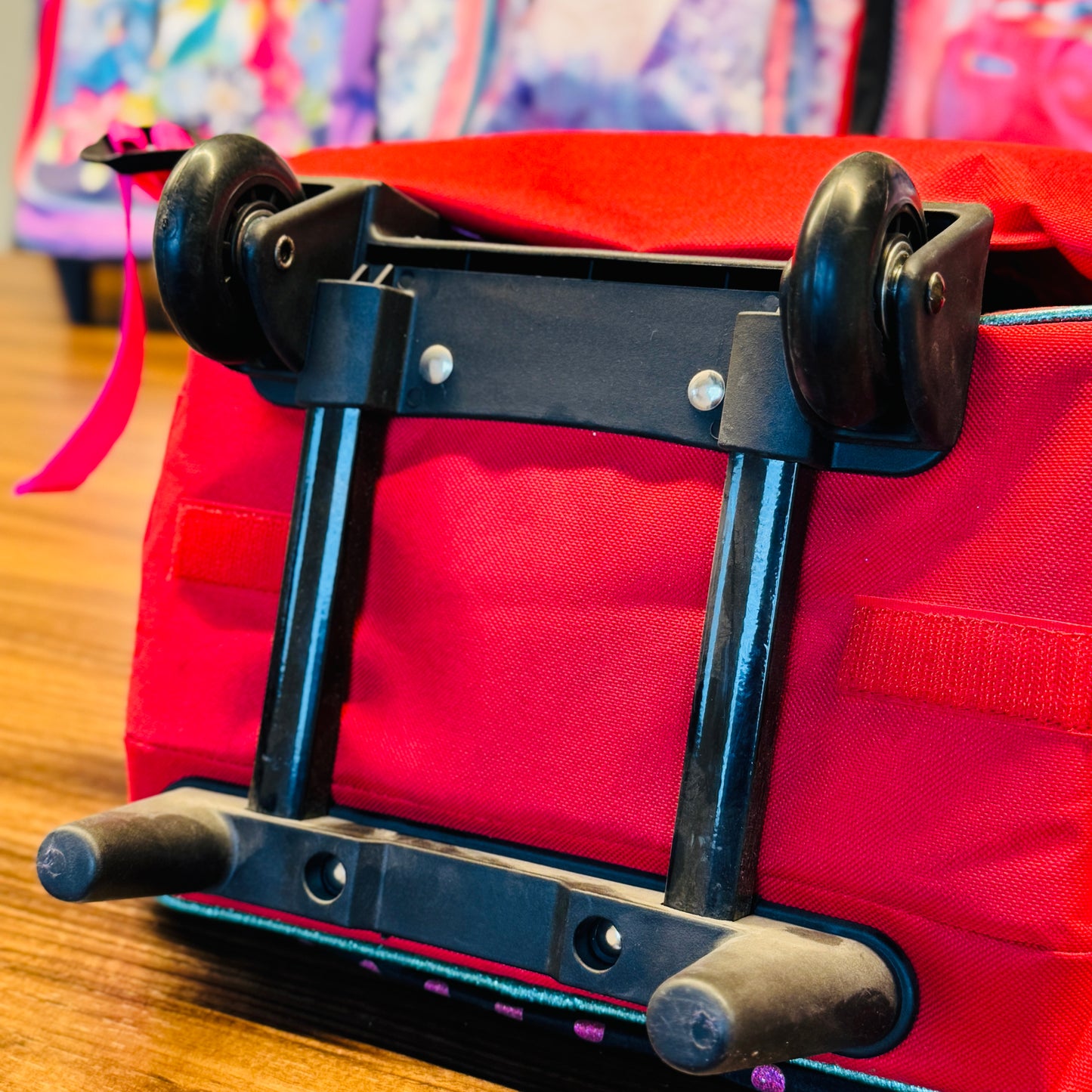 18" Large  Roller Backpack, Reflective Strip, 2Compartments, 1Front & 2Sides Pockets (MOU)
