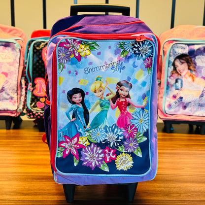 18" Large  Roller Backpack, Reflective Strip, 2Compartments, 1Front & 2Sides Pockets (FPS)