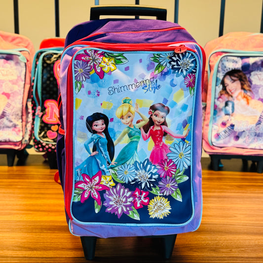 18" Large  Roller Backpack, Reflective Strip, 2Compartments, 1Front & 2Sides Pockets (FPS)