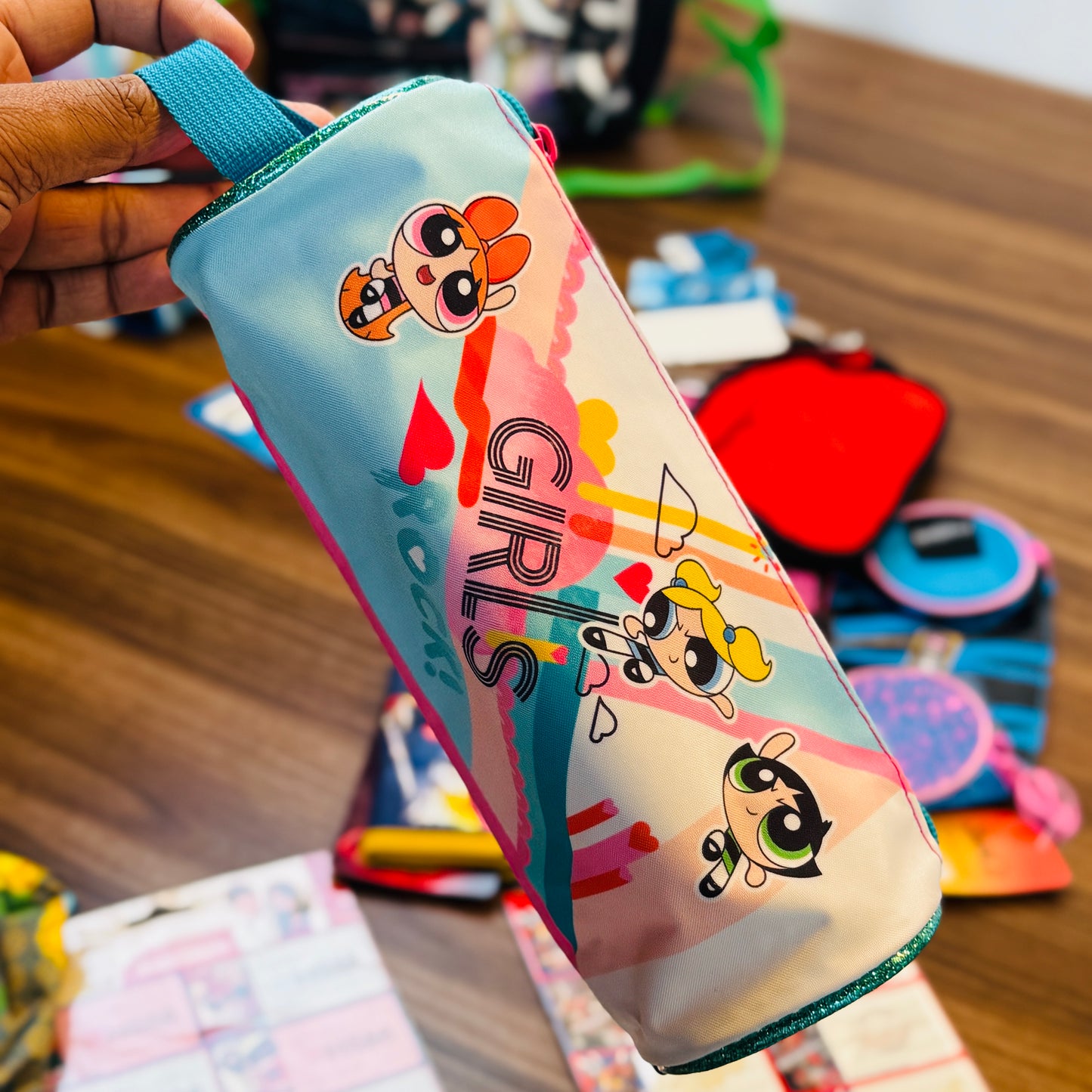 Round Pencil Case W/ Strap