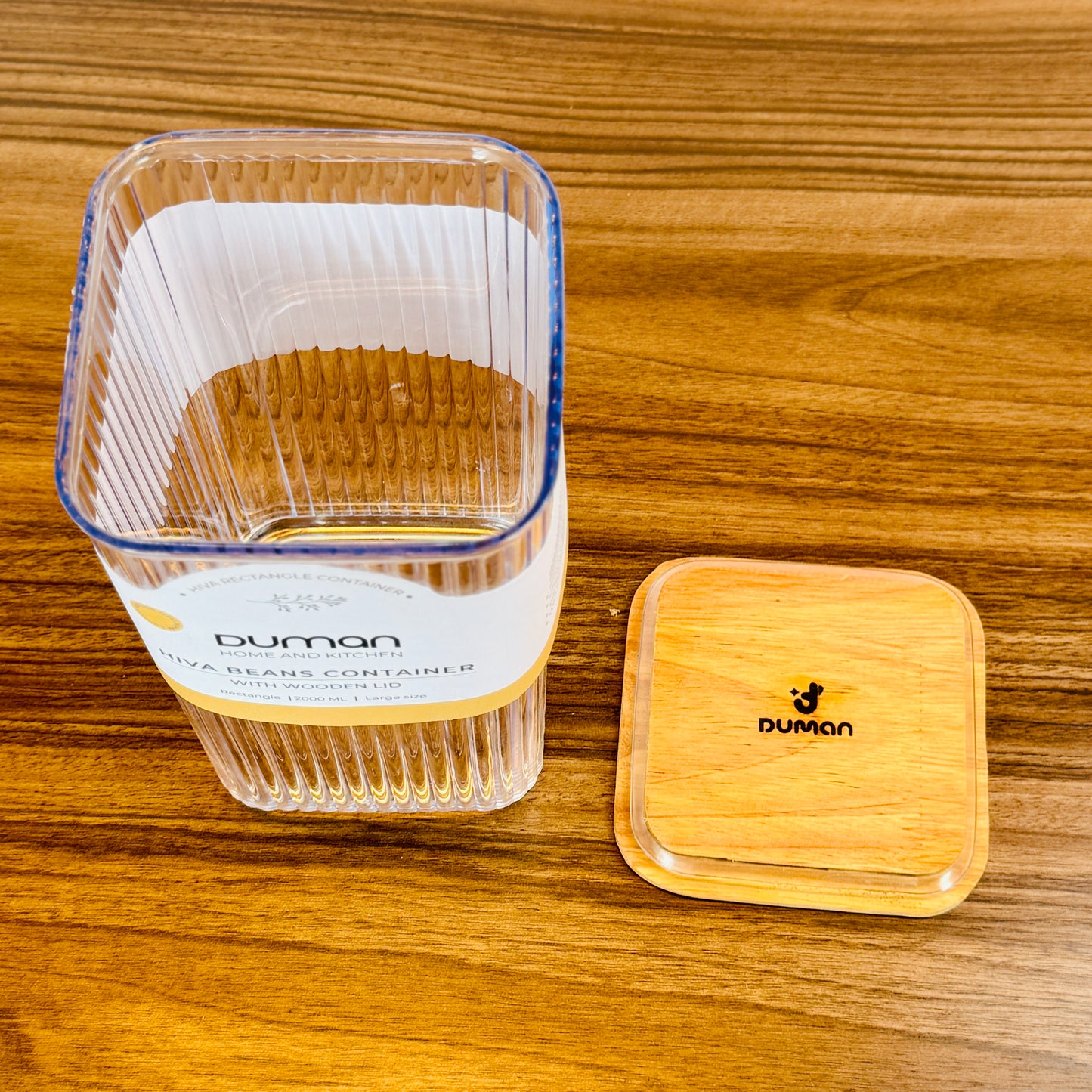 Hiva Beans Container - Wooden Lid (5-Sizes)
