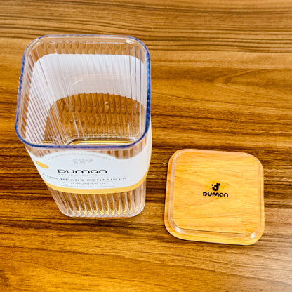 Hiva Beans Container - Wooden Lid (5-Sizes)