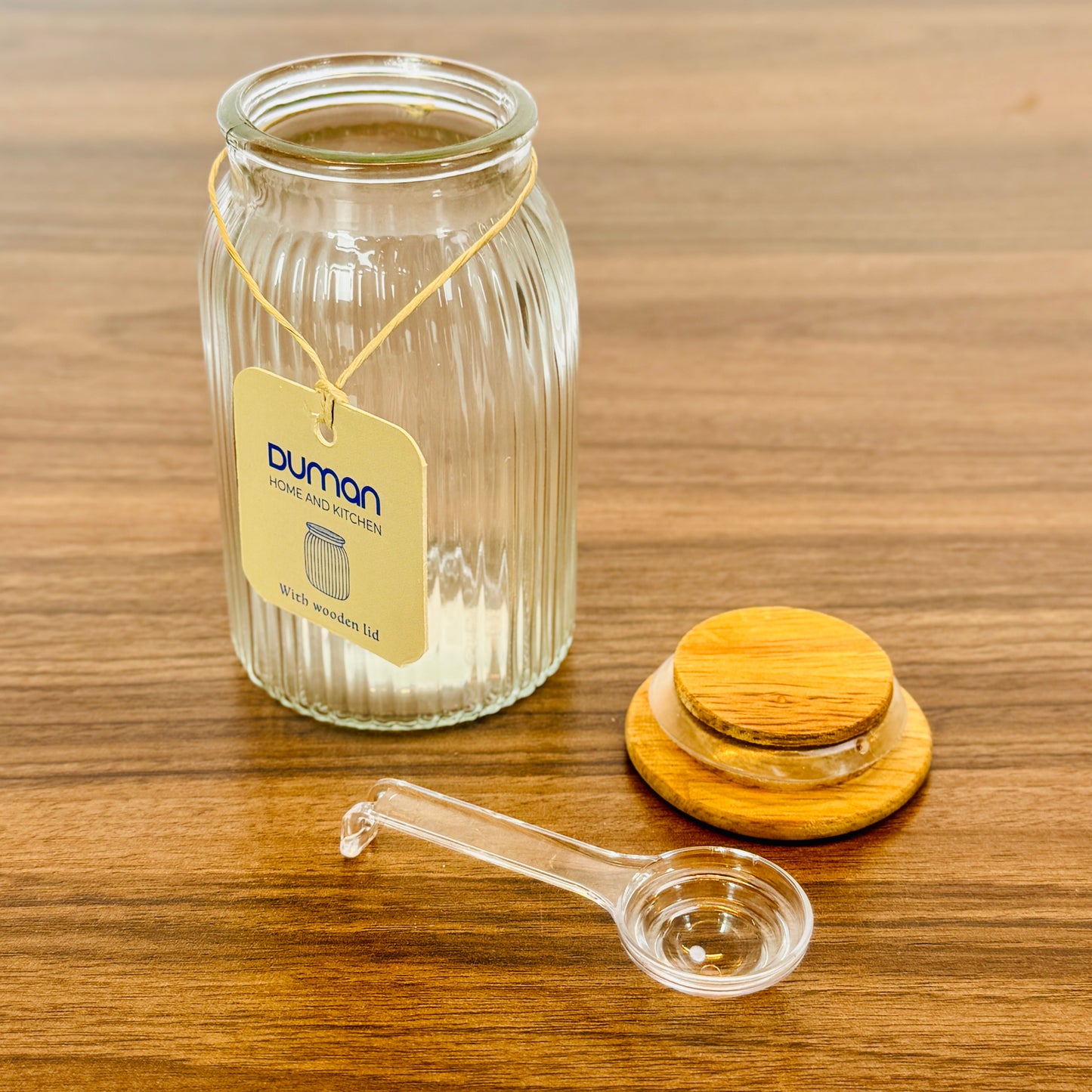 Coco Spices Container(Wooden Lid)