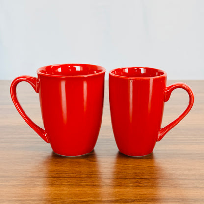 Mug Porcelain Ware Plain Red