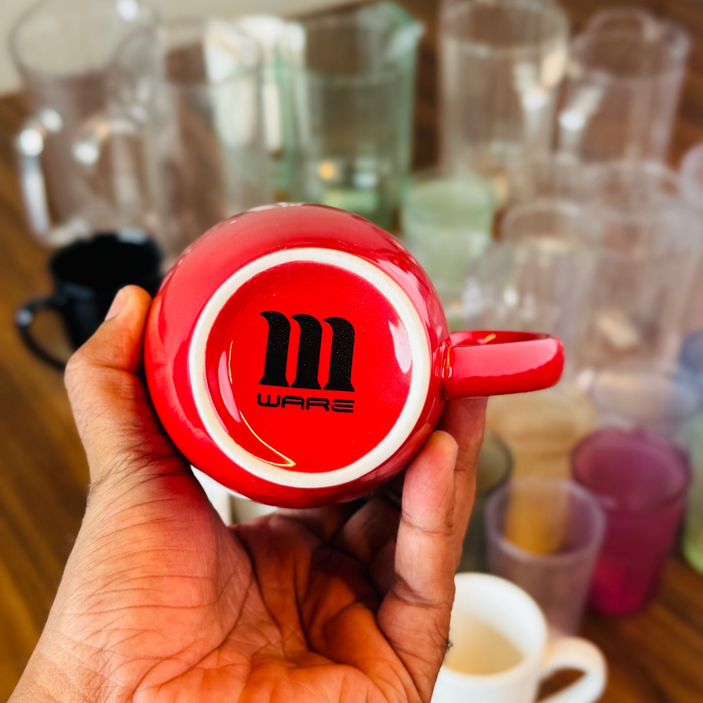 Mug Porcelain Ware Plain Red