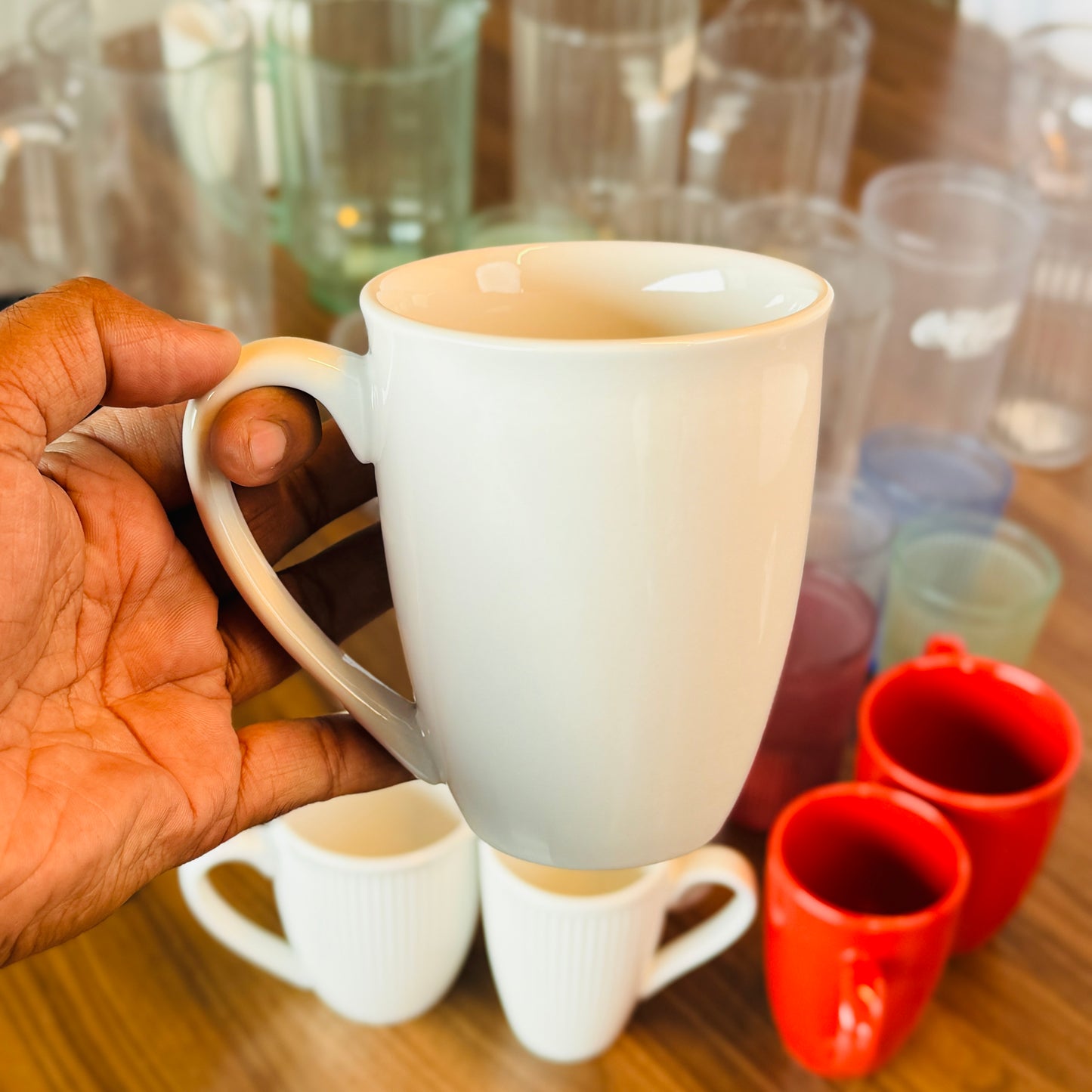 Mug Porcelain Ware Plain White