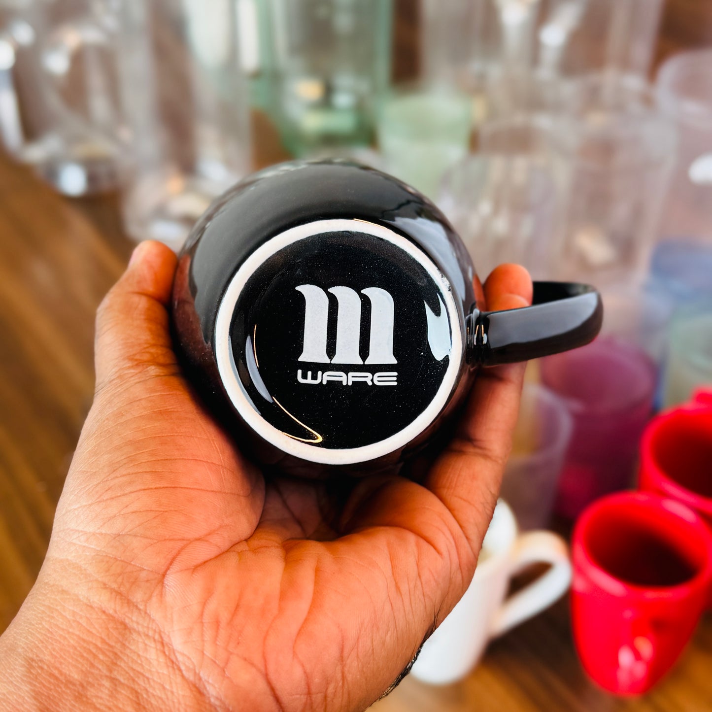 Mug Porcelain Ware Plain Black