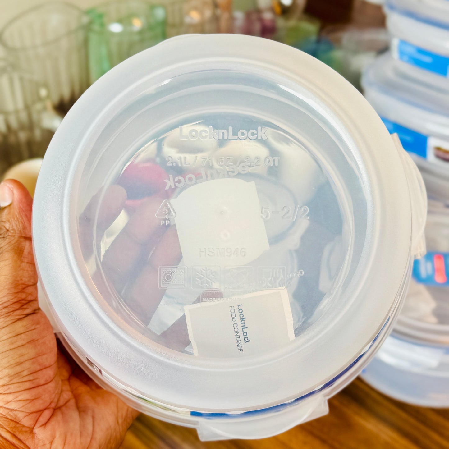 Round Salad Bowl 2.1L
