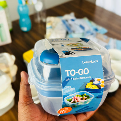 To Go Salad box 3 In 1-Poke & Knife